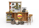 Classical Coffee Kiosk Wooden Coffee Bar Cafe Stand Design