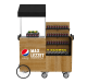 Portable Pepsi Beverage Display Cart Retail Juice Drinks Promotion Cart