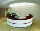 Modern Hotel Round Reception Desk Durable Shop Round Front Counter