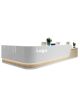 Multi-person corporate reception desk | lobby consultation desk