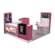 makeup display booth 