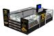 New arrival diamond display booth retail jewelry kiosk with glass showcase 