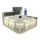 10x10ft double-deck jewelry display showcase 3d design