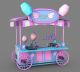 Fantastic mobile candy cart movable candy trolley design used in outdoors for sale