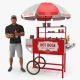 hot dog cart
