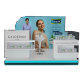 New arrival skincare products display kiosk exhibition display booth used in mall 