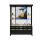 High-end Black Perfume Shop Display Cabinet Fashion Perfume Display Shelf