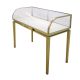 Factory Customized Arc Straight Jewelry Display Case Stainless Steel Display Stand