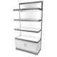 Stainless Steel Backlit Salon Display Cases