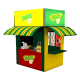 8ft by 7ft functional outdoor snakc booth street food kiosk design with factory price for sale 