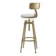 Modern Simple Bar Chair Customized Bar Stool Rotary&Lift Gold High Stool