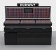 Most modern cosmetic display cabinet wooden makeup display counter used for retail cosmetic shop 