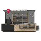 4m by 3m high-end espresso booth mall coffee kiosk with factory price for sale 