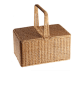 Outdoor Picnic Basket With Lid Lmitation Rattan Woven Basket