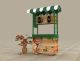 Street use mobile beverage cart outdoor tea trolley with wheels 