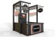 Football Beer Stand Metal Beer Drinks Kiosk Inside Beer Retail Bar Counter
