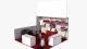 Simple Clothes Display Kiosk Mall Garment T-shirt Display Stand Design
