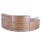 High Quality C Shaped Reception Desk Flexible Curved Front Counter