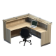 L design reception desk