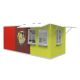 Outdoor container restaurant shop design | custom inside furniture