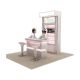 Simple Fashion Customized Cosmetic Stand High-end Makeup Counter Design For Sale