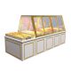Solid Wood Supermarket Dried Fruit Shelf Snack Display Counter Compartment Nut Pastry Cabinet