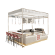 2022 New Design For Coffee & Macaron Display Kiosk In The Mall