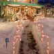 Ground Candy Cane Light Solar Christmas Lantern Garden Garden Lawn Light