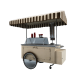 Portable Outdoor Ice Cream Display Cart For Sale