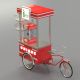 Small size for outdoor popcorn cart | street snack stall for sale