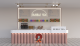 Boba Counter Design Retail Drinks Boba Kiosk Bubble Tea Booth 
