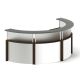 half circle reception desk