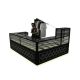 Shopping mall clothes display kiosk | glass showcase for T-shirt stand