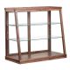 Black Walnut Solid Wood Desktop Transparent Dustproof Display Glass Cabinet Use In Home