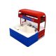 Bus shape mall crepes display kiosk | special design food stand