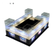 3.5m by 2.5m cosmetic display kiosk makeup products display booth with cosmetic display showcase for sale 