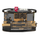 High-end coffee bar booth mall cafe kiosk with bakery display case 
