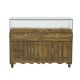 Customized Retro Jewelry Display Case Solid Wood Jade Display Showcase Design