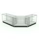 Glass display cabinet for watch jewelry kiosk cell phone display for mall