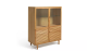 Natural wood cabinet for kitchen retail wood display showcase for sales