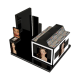 High-end cosmetic display kiosk makeup display counter design with factory price