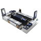 Hot sale mobile phone display kiosk wooden laptop display counter used in mall 
