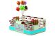 Fantastic gift display kiosk wooden gift display booth with display shelves for sale 