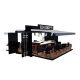 Black style ice cream container shop | custom outdoor gelato shop