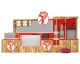 Wooden Doughnuts Stall New Design Donut Kiosk For Shopping Mall