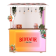 Fantastic juice cart design outdoor use mobile beverage trolley for sale 