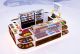 Shopping mall retail fast food display showcase custom size candy kiosk nut display case for sale