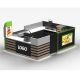 Black Waffle Mall Kiosk Retail Snack Shopping Center Booth Waffle Display  