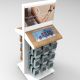 Electronic products retail display stand 