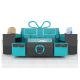 Gift Kiosk for Glass Showcase & Book Display Stand Mall Kiosk for Sale